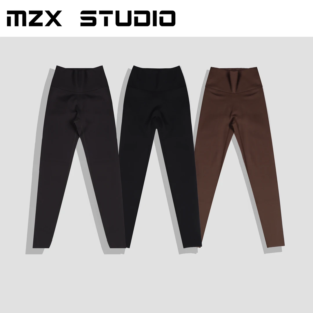 MZX STUDIO高腰厚款加绒显瘦鲨鱼裤YJK3000