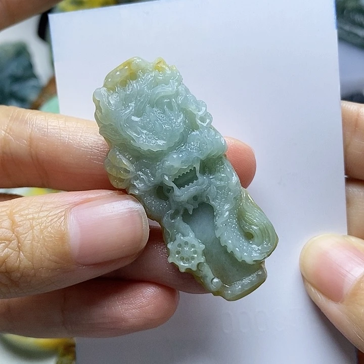 定制翡翠未镶嵌自****乐毛货