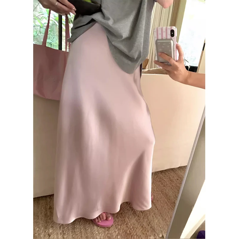 HEYGIRL黑哥 维纳斯半身裙 极简风~垂感敲好!高级感缎面显瘦裙子