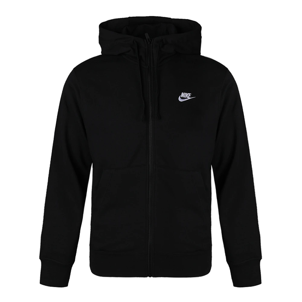 NIKE耐克男子AS NSW CLUB HOODIE FZ FT外套BV2649-010