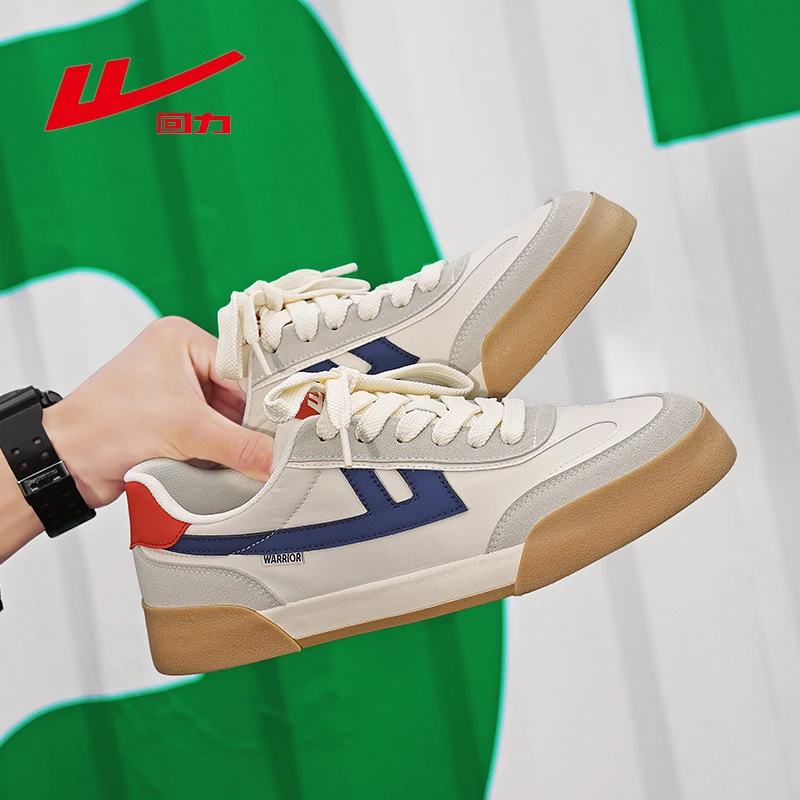 回力男鞋帆布鞋百搭秋季透气复古运动鞋子低帮鞋小众学生韩版板鞋