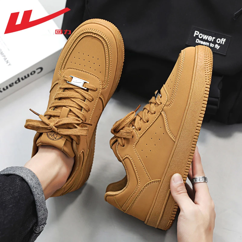 回力超火男士百搭透气春秋季潮鞋学生低帮鞋子潮男休闲美式面包鞋