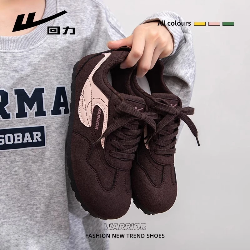 回力美拉德德训鞋女鞋2025新款秋季休闲鞋复古小众百搭运动鞋现在