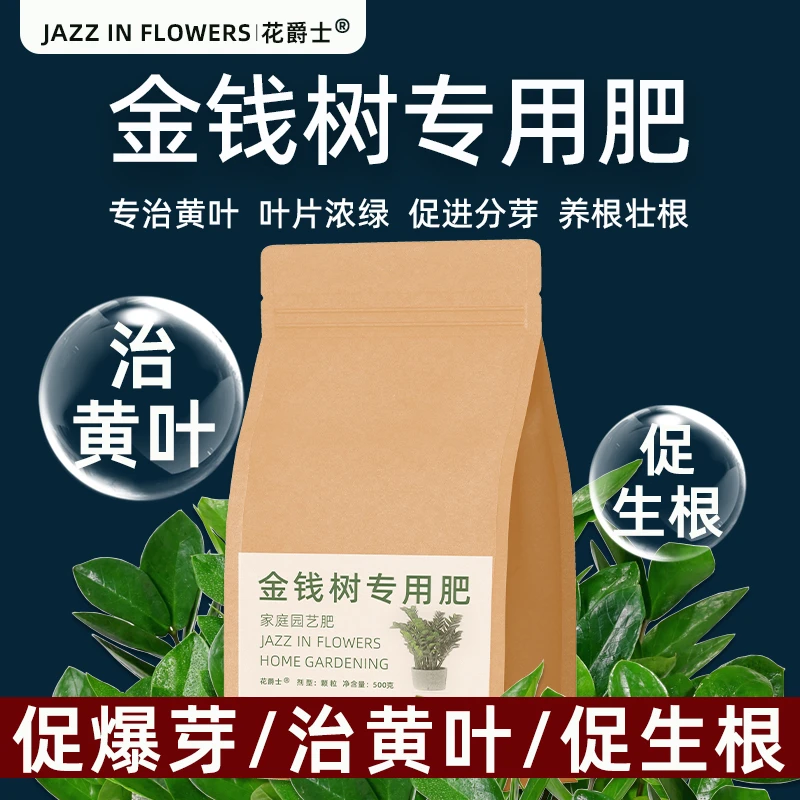 花爵士金钱树肥料专用肥室内专用花肥家用土水培绿植物盆栽通用型
