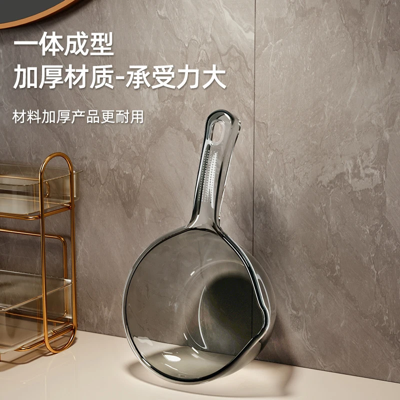 水瓢家用厨房加厚塑料水勺洗澡舀水勺水漂舀子长柄摔不破大号加深