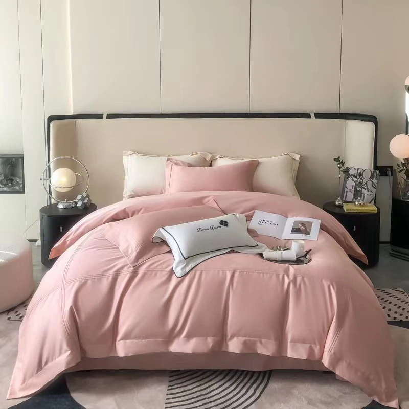 纯棉长绒棉四件套莫拉格纯色简约款套件