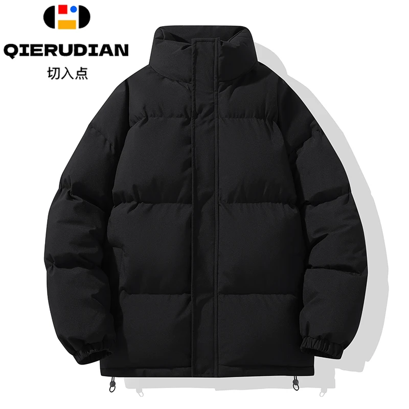 切入点新款冬季加厚立领外套男女款防寒保暖潮流面包服百搭棉衣男