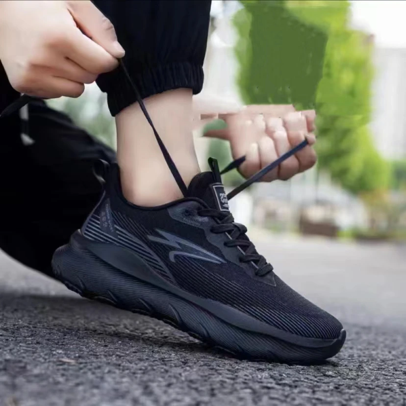 2024年秋季新款时尚舒适百搭轻便防滑耐磨男士慢跑鞋