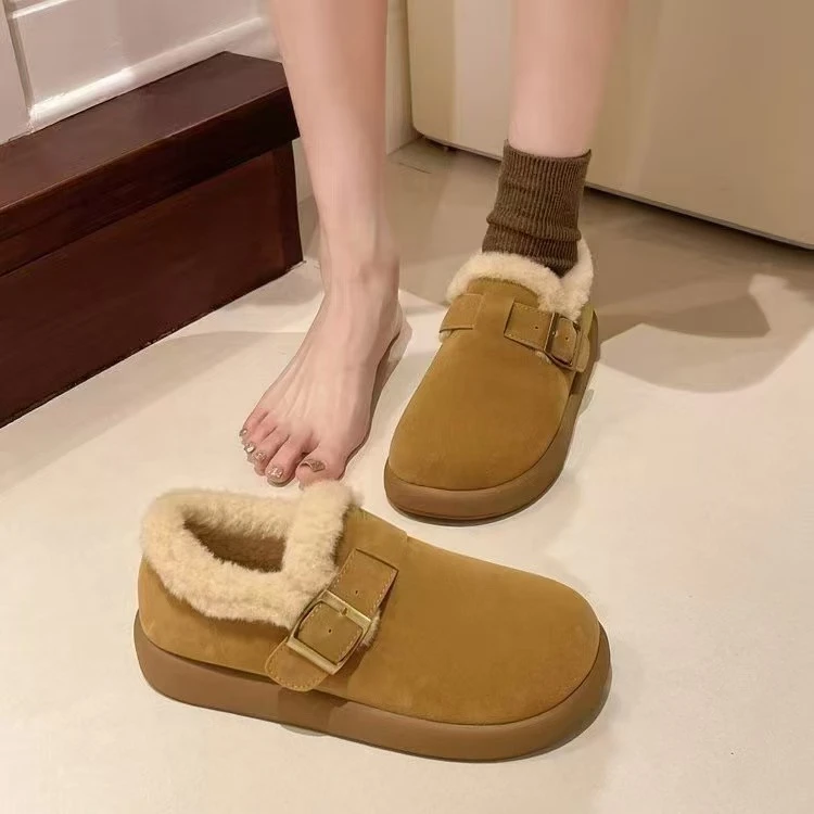 2024年冬季新款时尚舒适百搭轻便防滑耐磨女士博肯鞋