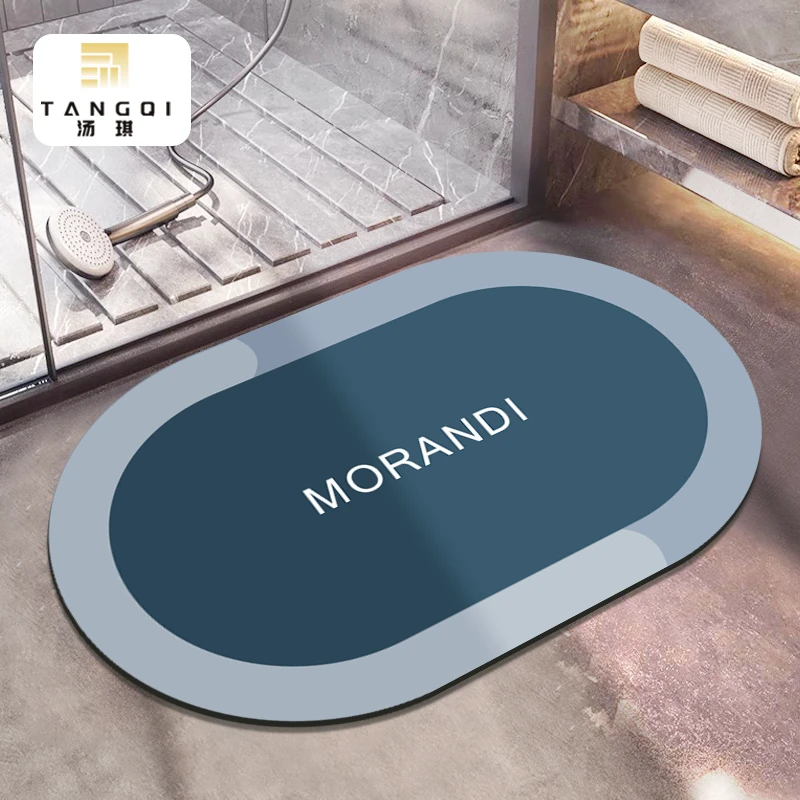 汤琪卫生间地垫家用浴室门口吸水垫防滑垫厕所马桶垫脚垫贝加尔湖