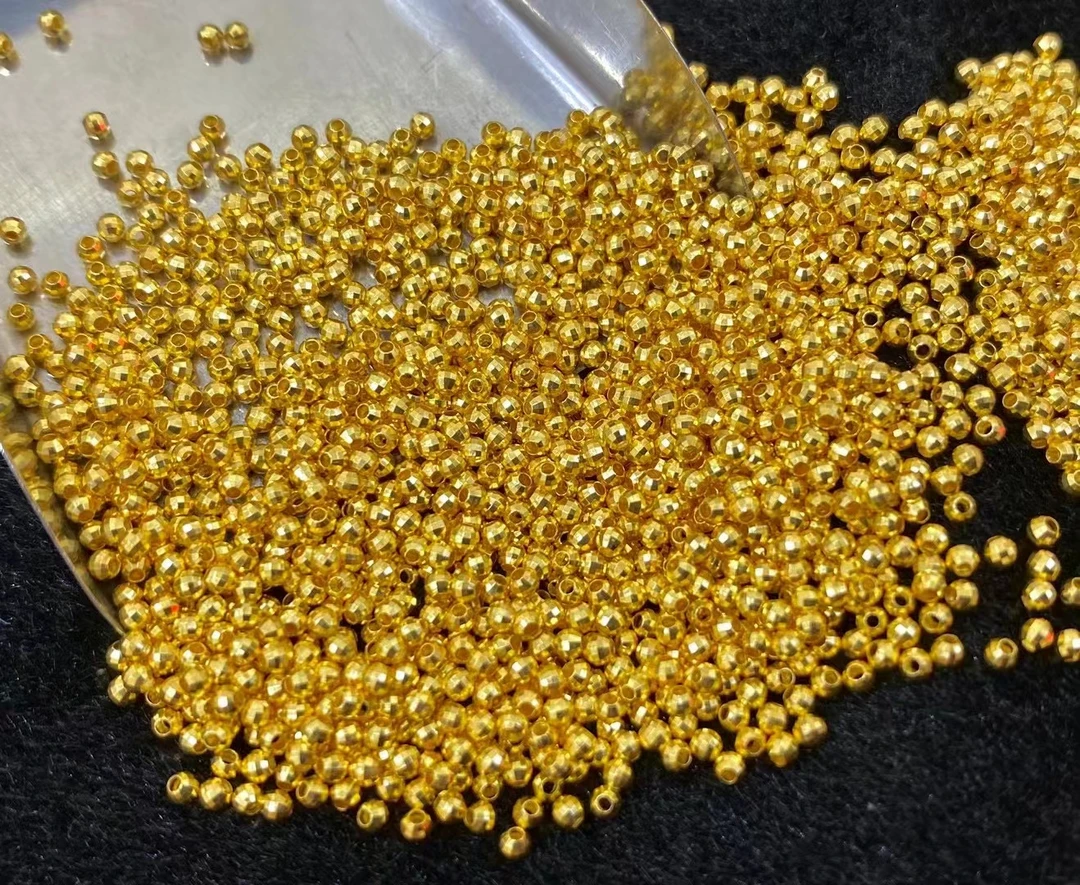 YZ1847-18K金蹦迪珠配件2mm左右(多样性发其一)