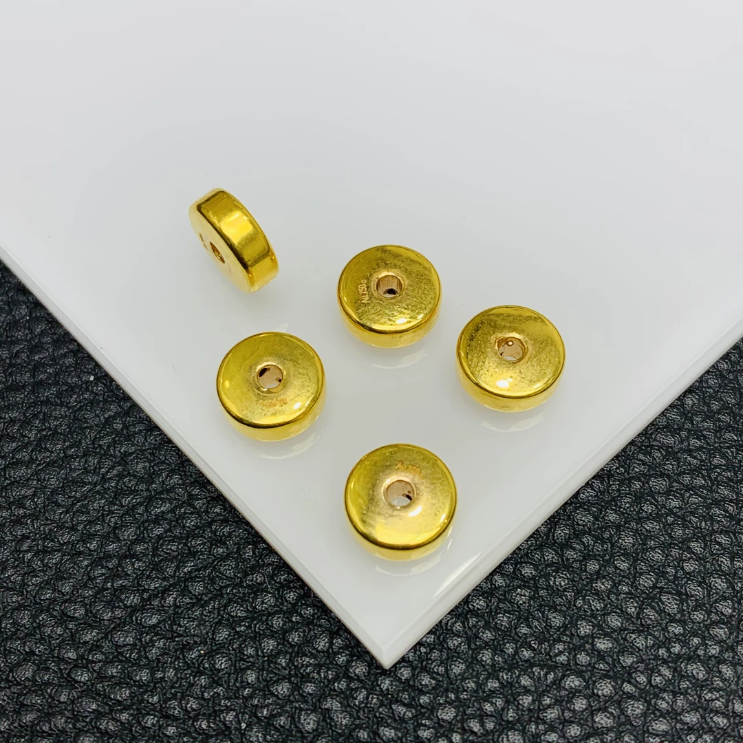 YZ2952-18K金8mm左右圆形配件-YF