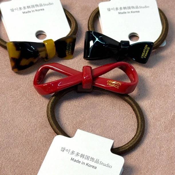 韩系cf家醋酸可爱蝴蝶结发绳