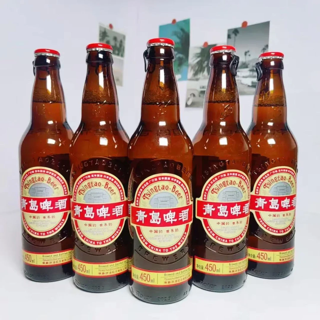青岛啤酒国潮450毫升12瓶一箱(保质期到25年1月份)