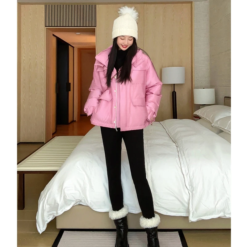 TRACYCHU黑色加绒高弹保暖时尚显瘦百搭舒适春游出行修身款牛仔裤