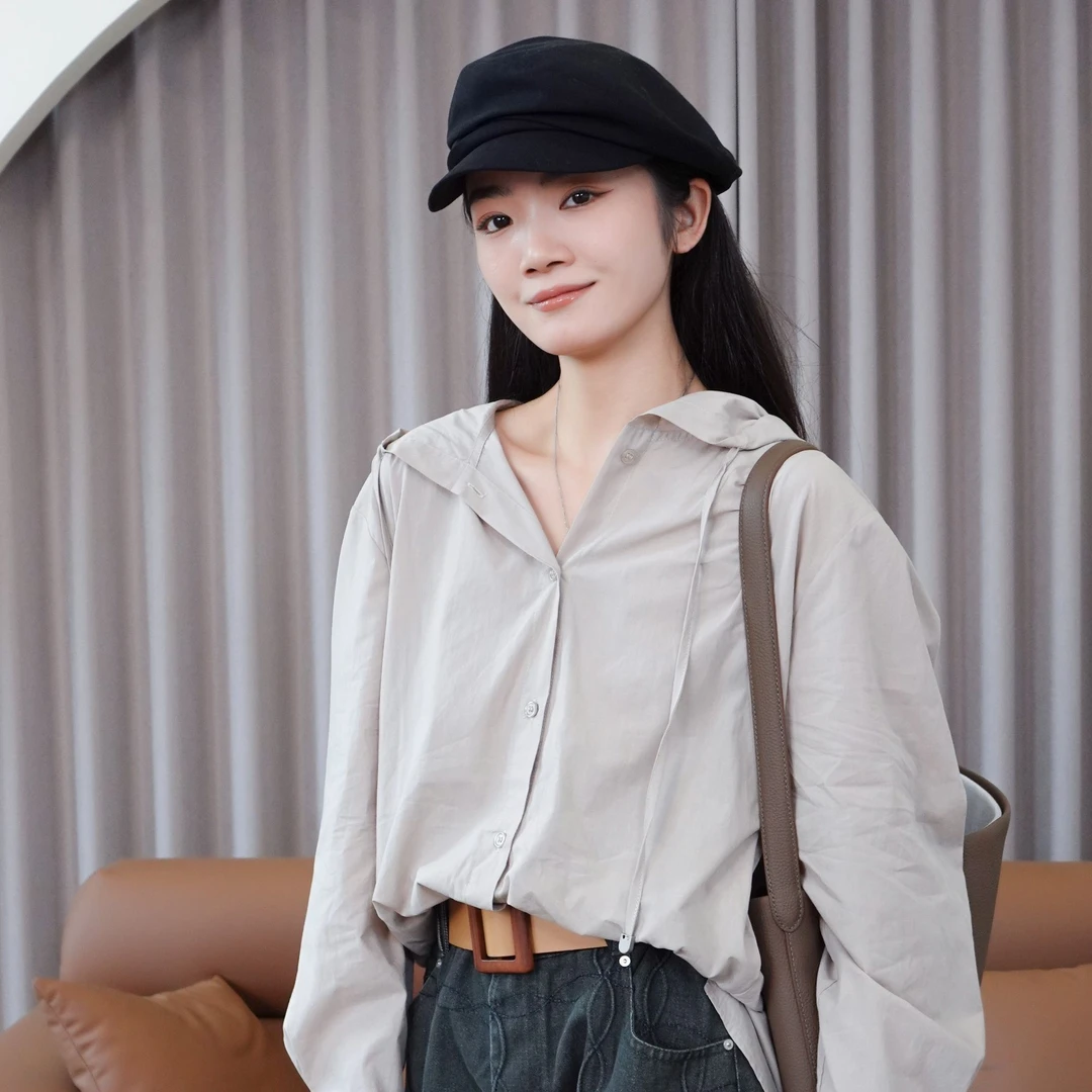 CHUN·「松木衫」 时尚休闲百搭连帽宽松运动韩版设计感简约女
