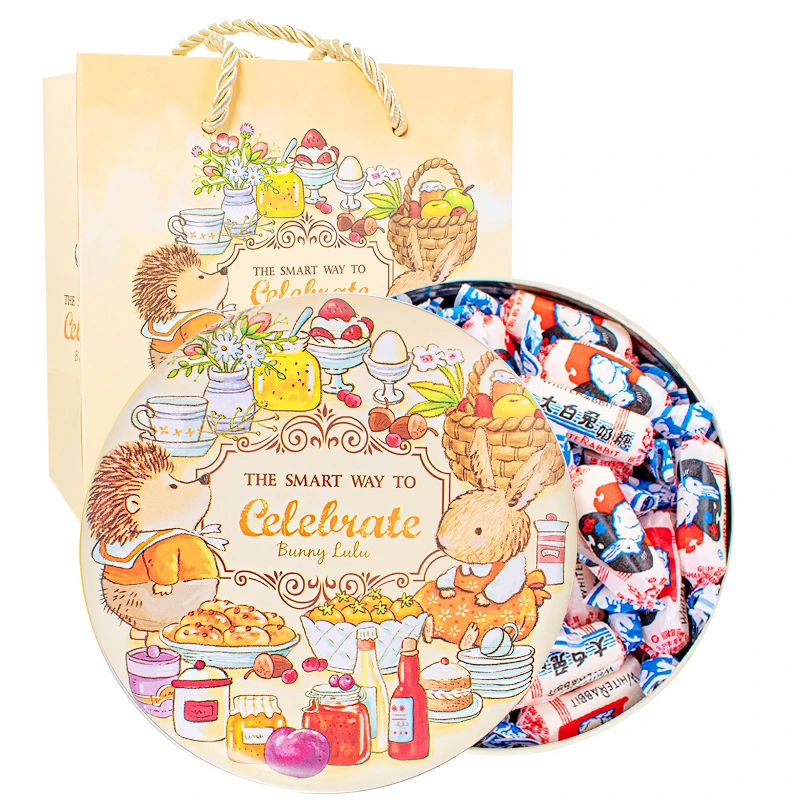 【旗舰店】大白兔奶糖多口味300g小甜点礼罐装甜蜜节日礼物年货礼品