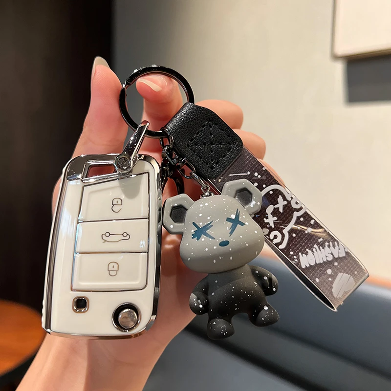 适用24 25款大众探歌钥匙包套时光版辰光版星光版PLUS遥控钥匙扣