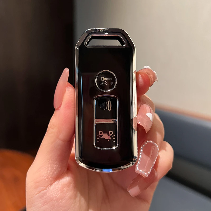 适用24 25款新豪爵UHR150钥匙套踏板摩托车150尾箱版遥控钥匙扣包