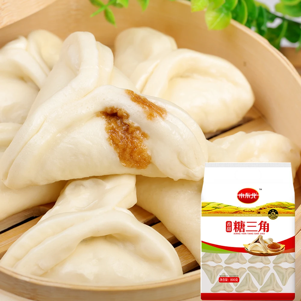 小东北糖三角 红糖包子北方特色面食早餐流沙包 速冻馒头