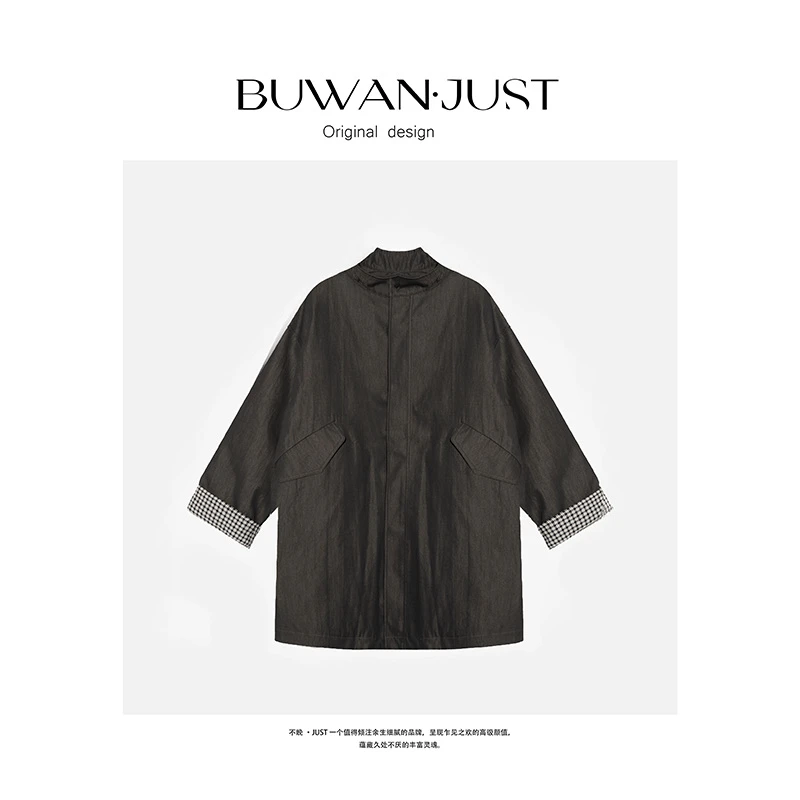 BUWANJUST 高品定制大廓形风衣款设计羽绒服大外套 B965