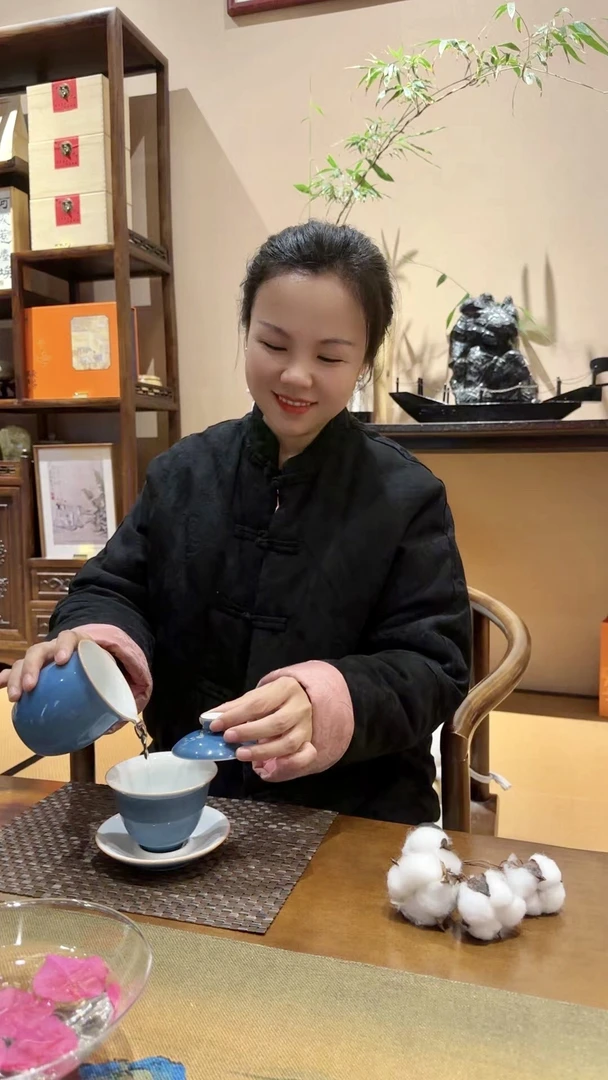 2025新款【落肩袖】棉麻提花立领国风中式棉袄成人款盘扣棉花袄棉服