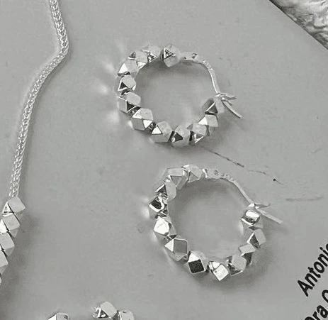 925银耳饰 SIRGALIM银饰 碎银日常百搭耳环