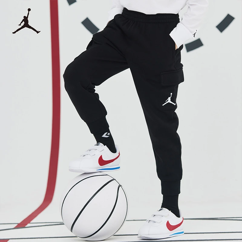 AirJordan春秋儿童男童装运动宽松时尚潮流款工装长裤JDB-FP-B398