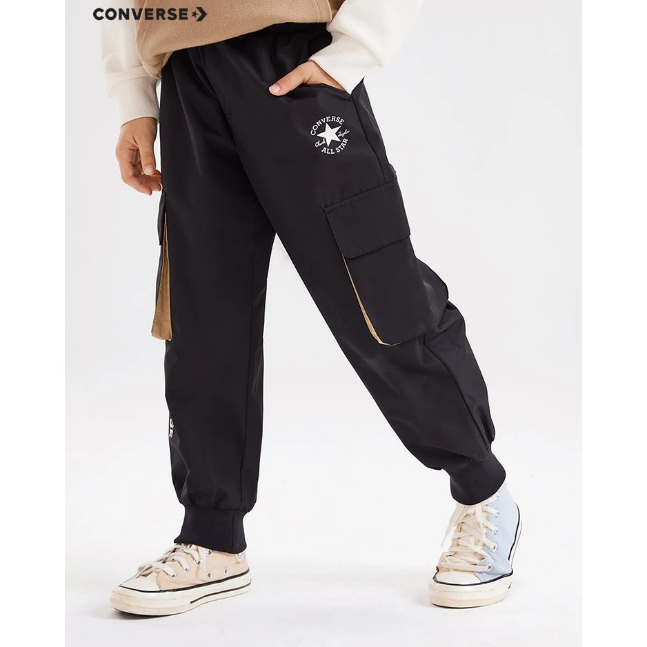 CONVERSE匡威儿童童装春秋运动百搭梭织长裤户外大童CNVB-WP-F144