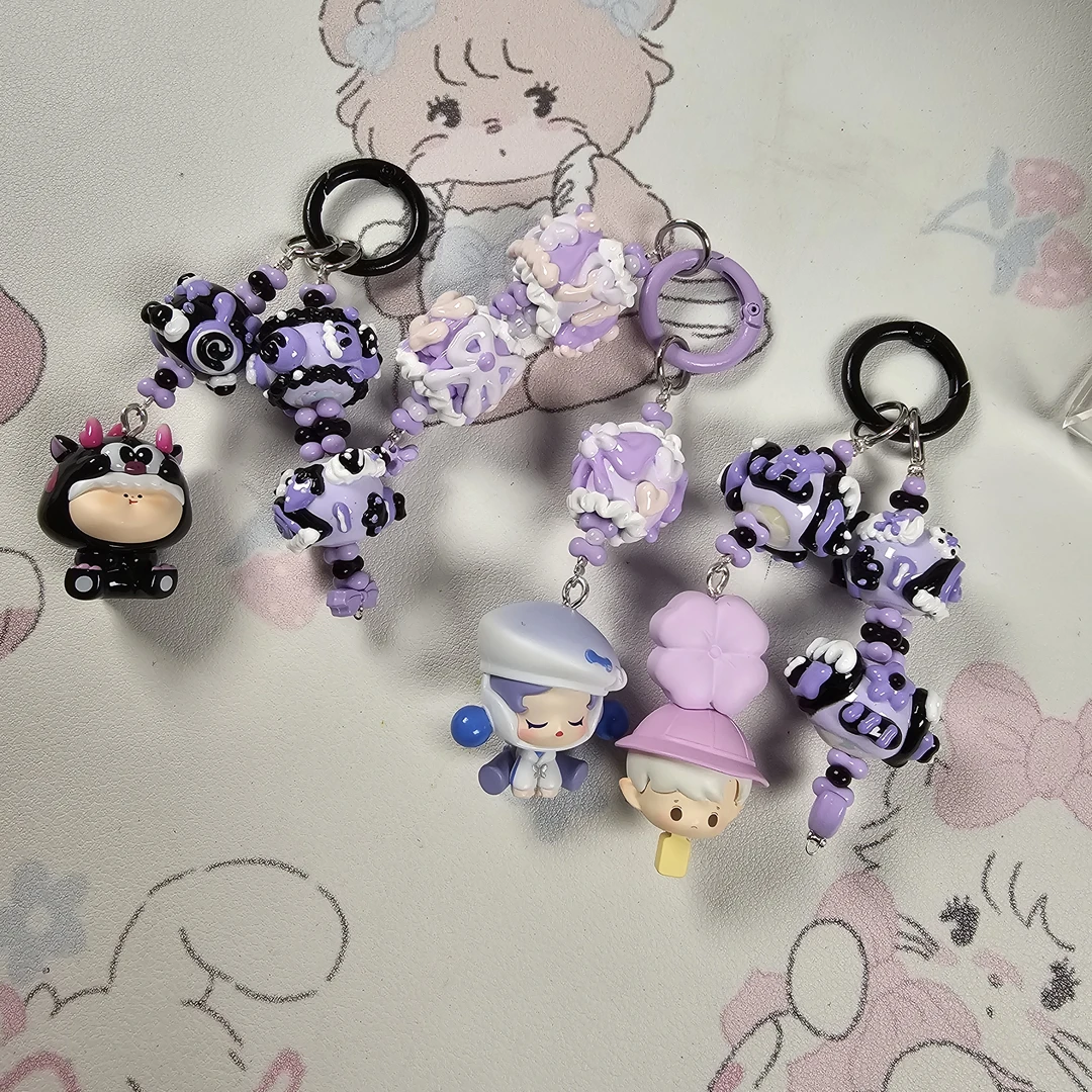 DIY手作精美可爱小提溜手机链包包挂链汽车钥匙挂链