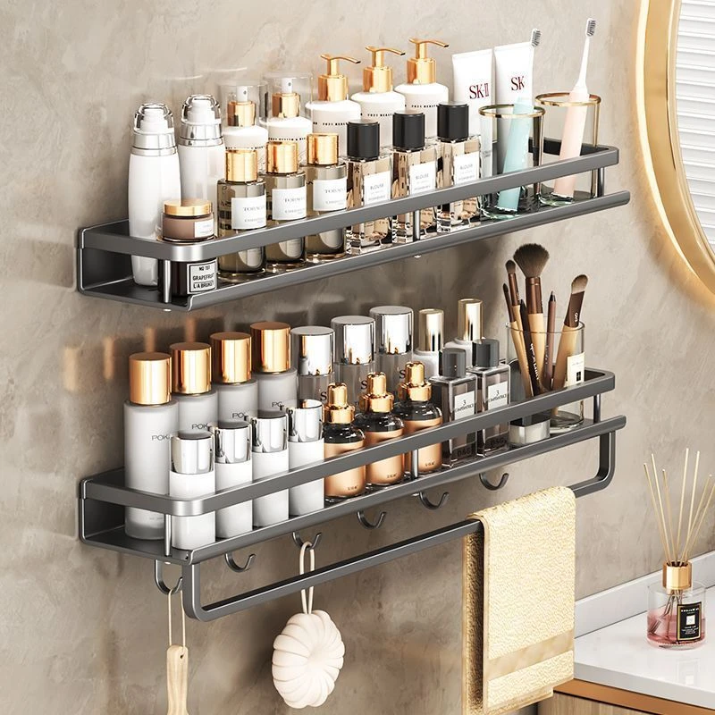 墙上厕所洗手间洗漱收纳架子沥水卫生间浴室置物架多功能壁挂
