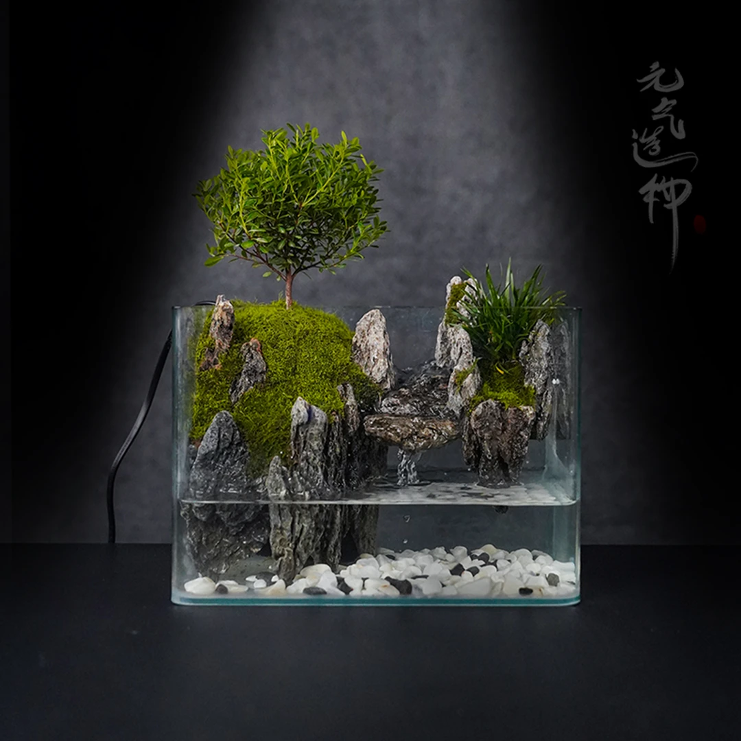 【限定】绝云间—内循环流水小叶赤楠创意景观成品 尺寸25*16*18