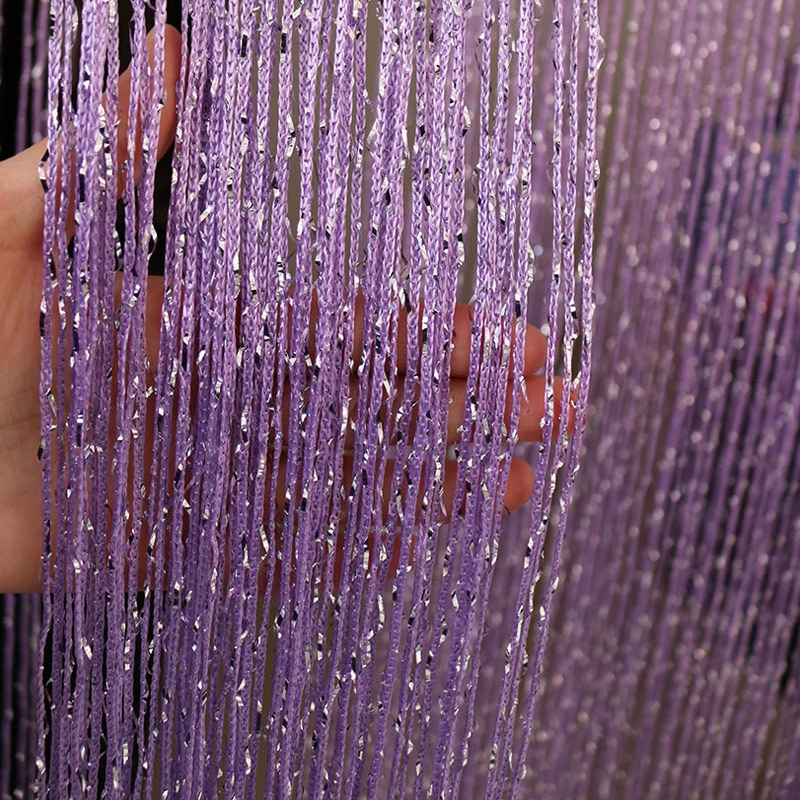 M防蚊门帘加密银丝线帘家用装饰浪漫流苏帘 客厅屏风隔断挂帘