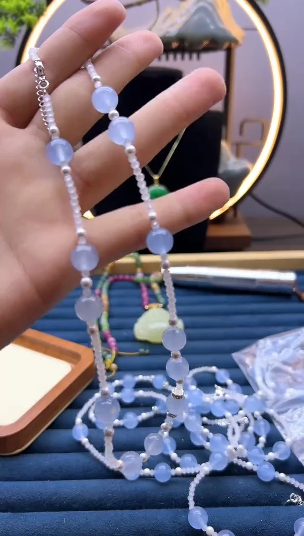 【闪购商品】海蓝宝石耳坠14K金镶嵌QY