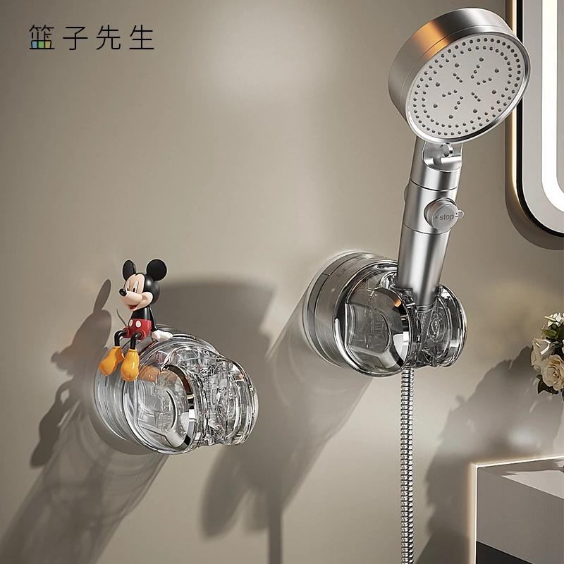 吸盘花洒支架免打孔沐浴固定神器儿童可移动浴室淋浴喷头支架