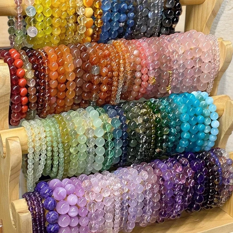 【直播链接】 天然水晶手串 单圈多圈手链 未镶嵌 多样性发一