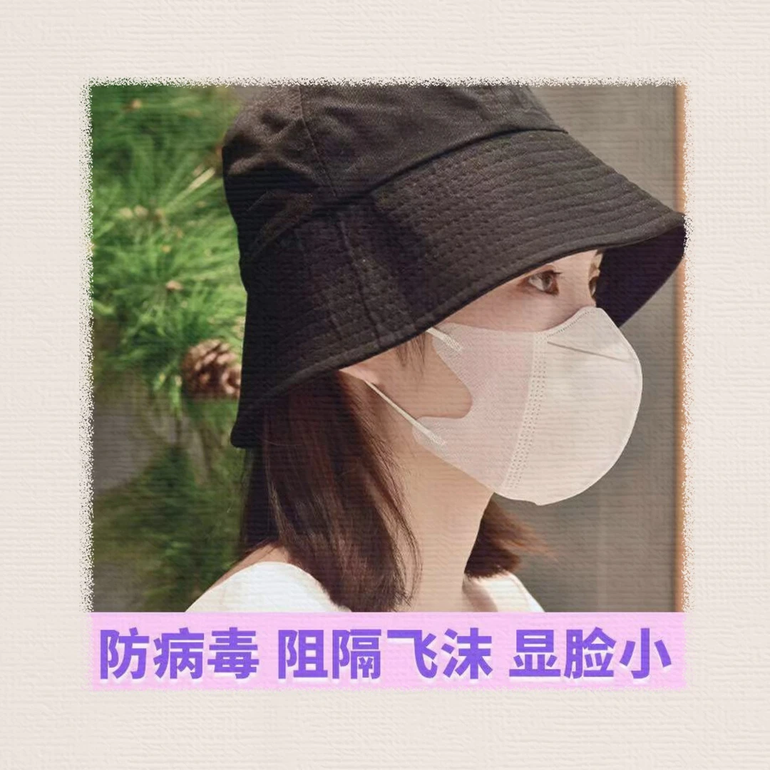 高颜值口罩一次性3d立体三层防病毒网红透气成人时尚春夏季薄款