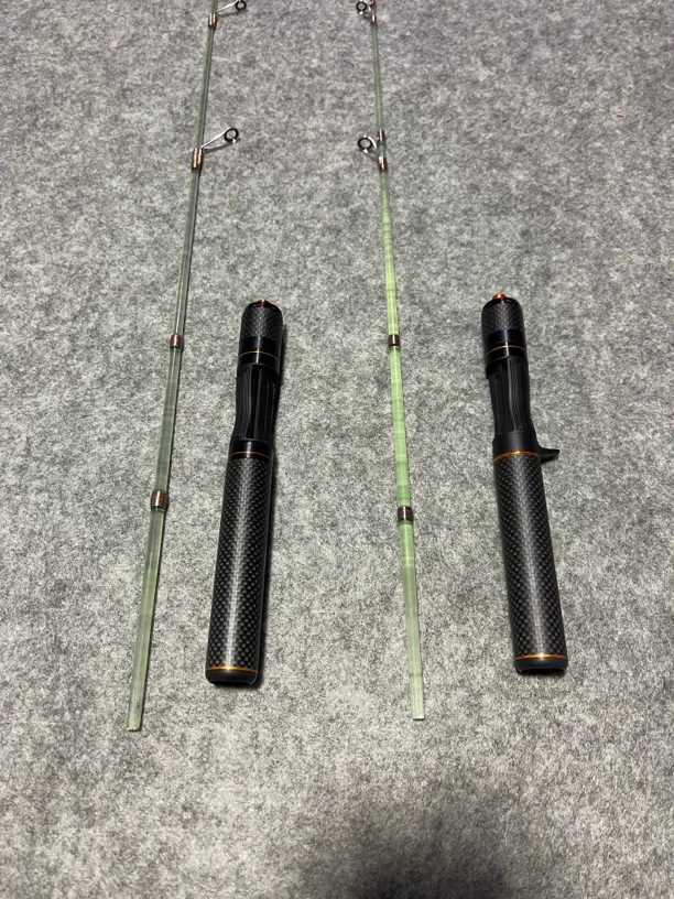 【弹射】xul玻纤白条马口翘嘴超软手感好微物卡扣带响路亚竿伸缩