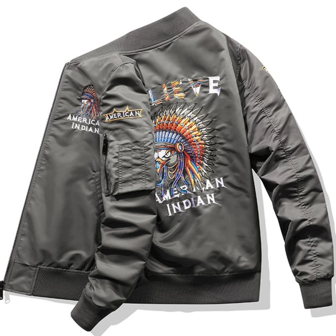 【鑫哥严选】美式印第安重工刺绣MA1飞行夹克2292飞行员外套