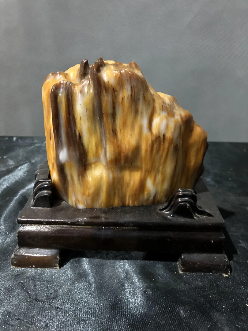 随喜珠宝商行优选树化玉自然观赏奇石景观石独特家居摆件奇石23-9