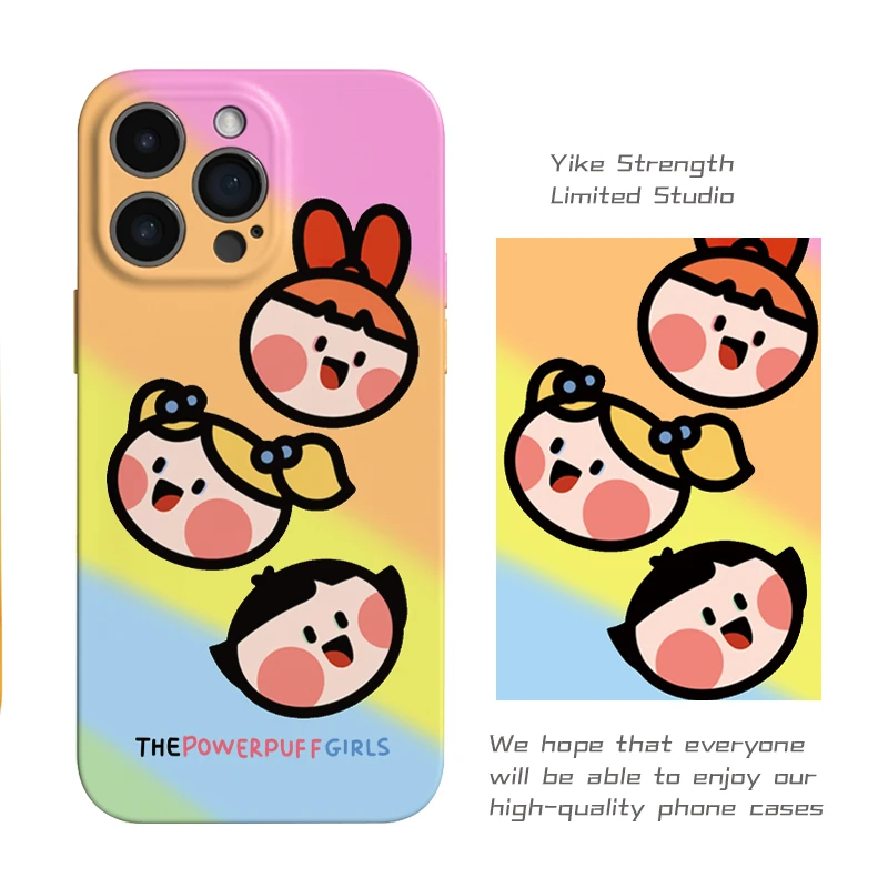 飞天小女警菲林壳软壳苹果使用16pro/华为/小米15/vivo可爱手机壳