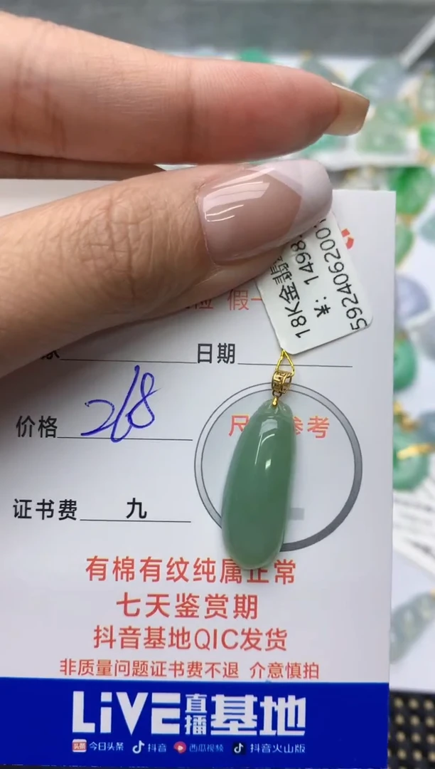 【闪购商品】翡翠颈饰未镶嵌1111111111