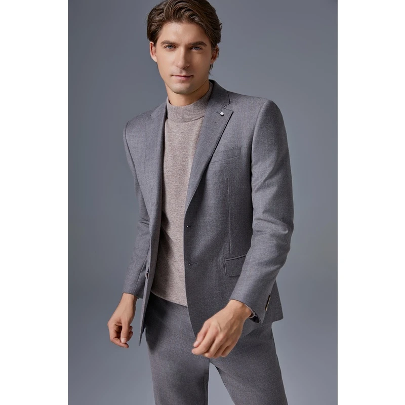 汇川西服套装新款结婚伴郎礼服职业正装男【23DXX-239618/302】