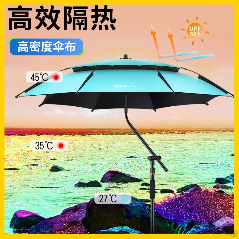 钓鱼伞2024新款拐杖钓鱼专用雨伞户外遮阳伞防晒雨新型大钓伞MF