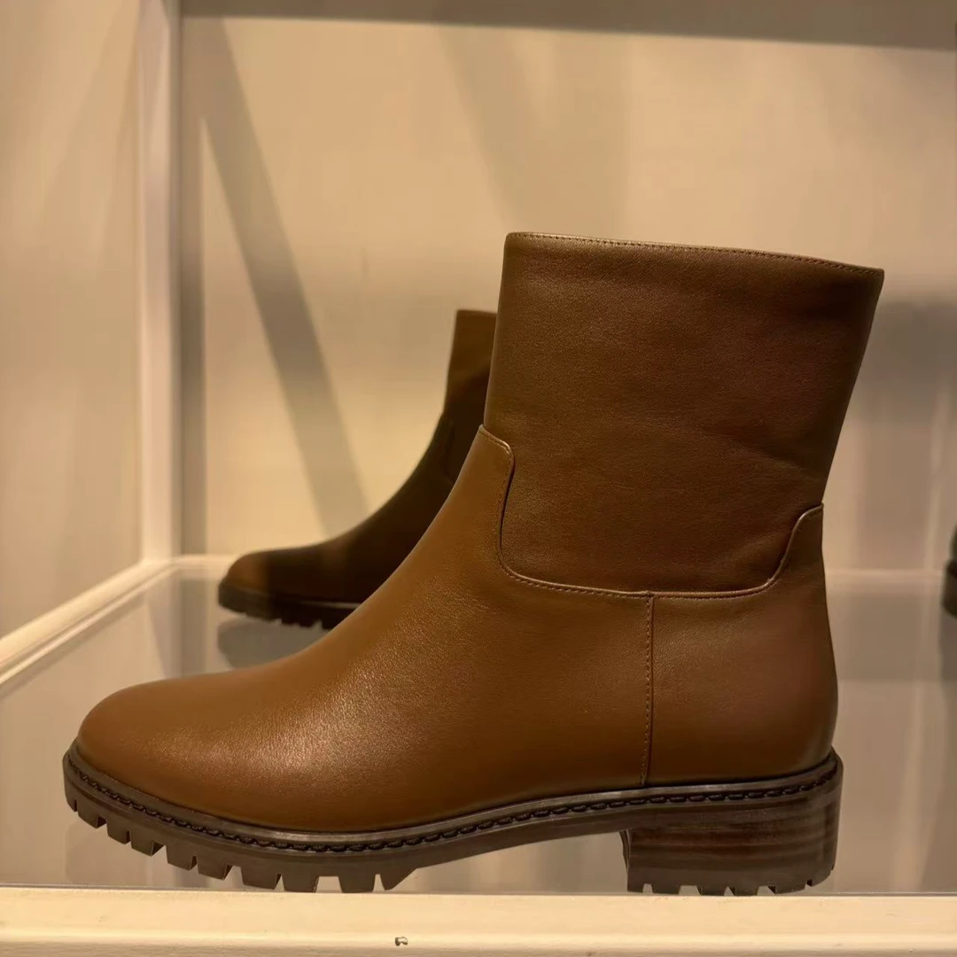 STUART WEITZMAN休闲短筒靴CITY ZIP BOOTIE