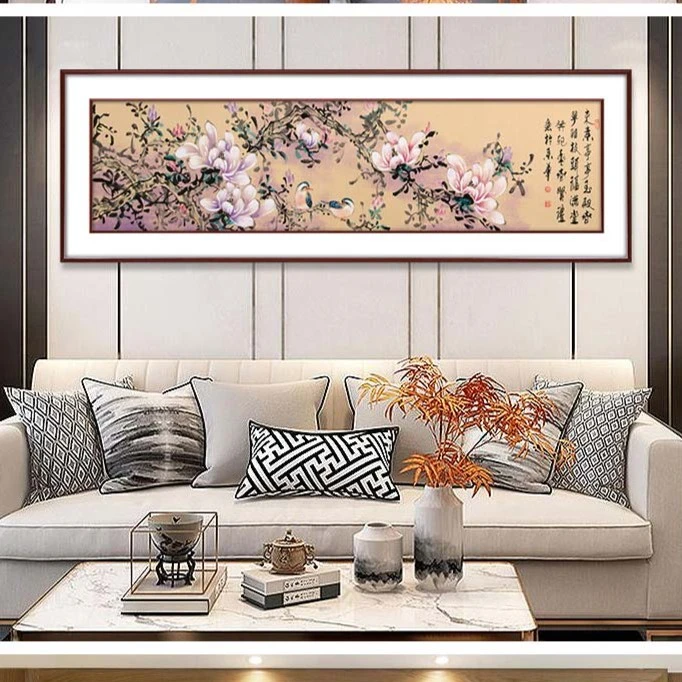 张贤礼手绘玉兰图，可装饰，可收藏，千万别错过手绘花鸟画！