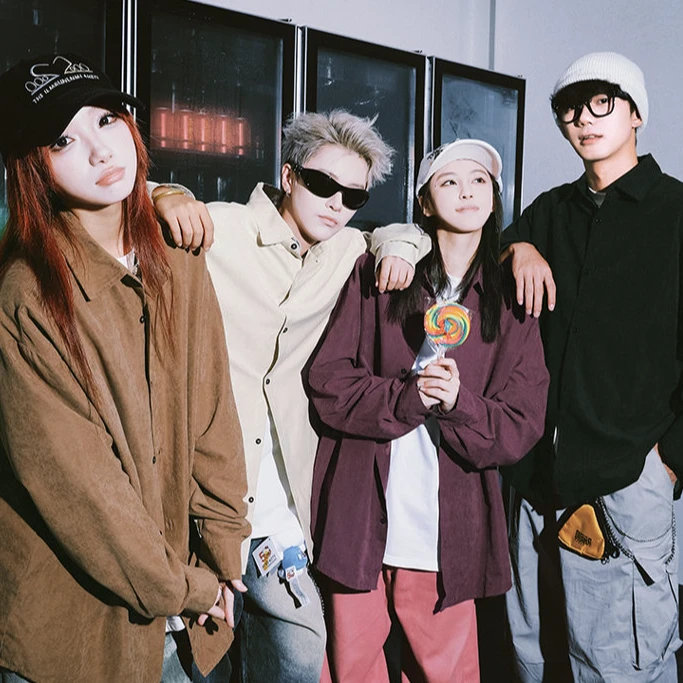 雪花绒衬衣复古休闲宽松百搭纯色衬衫中性风