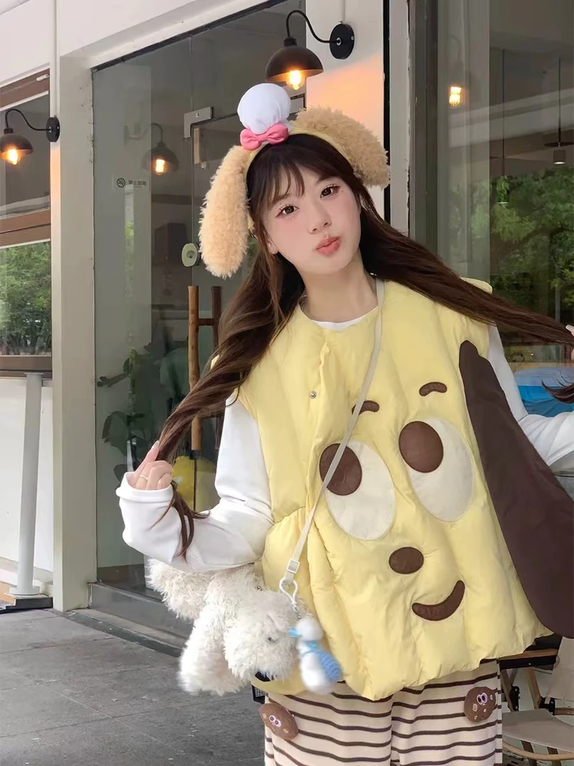 衣长60   8909【大眼萌娃】棉衣马甲