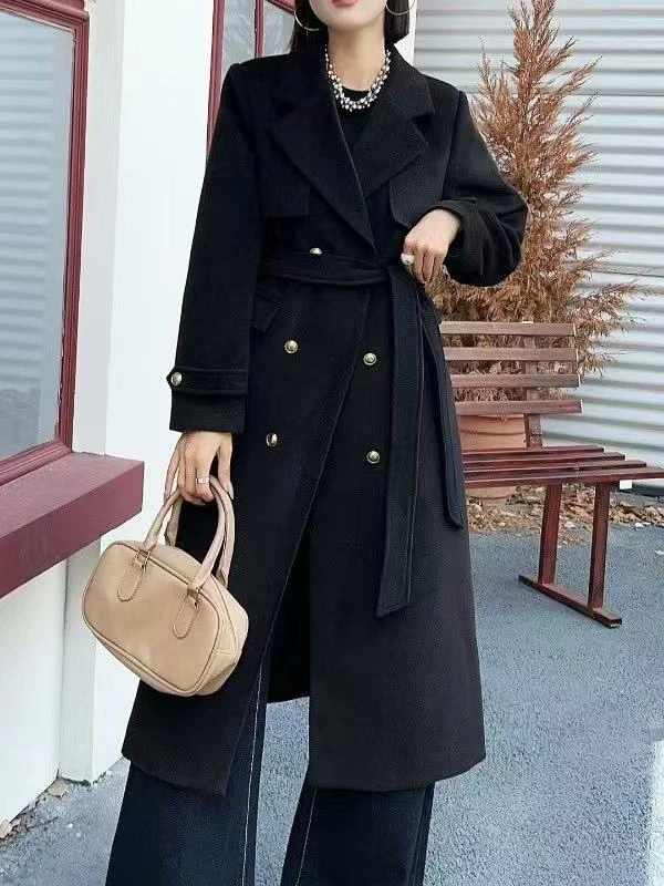 衣长108   19161【圣托里尼】加厚大衣外套