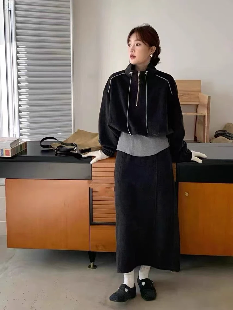 上衣54裙长87   1886【黑珍珠】套装